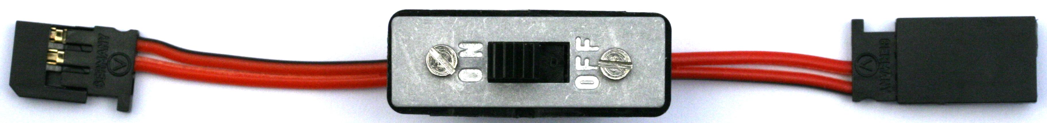 Schalterkabel Futaba ohne Ladebuchse |
0,25 mm², PVC, 30 cm, flach, lose 
- Made in Germany -