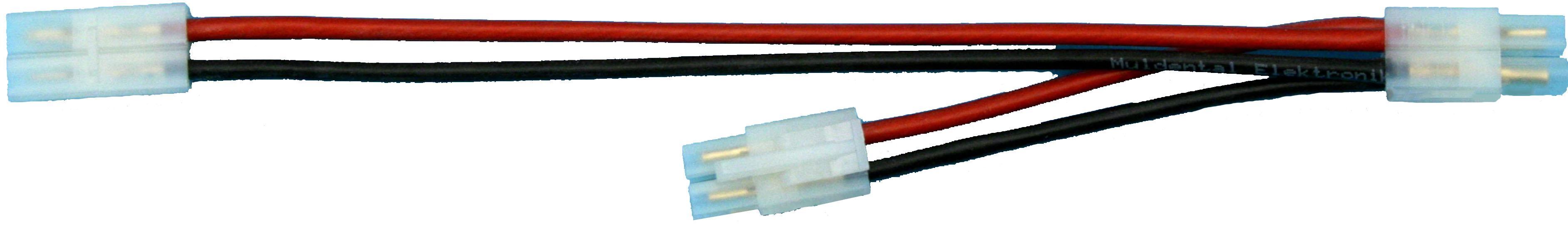 JST-T-Kabel (2 Akkus parallel) |
1,50 mm², Silikon, 20 cm, lose 
- Made in Germany -