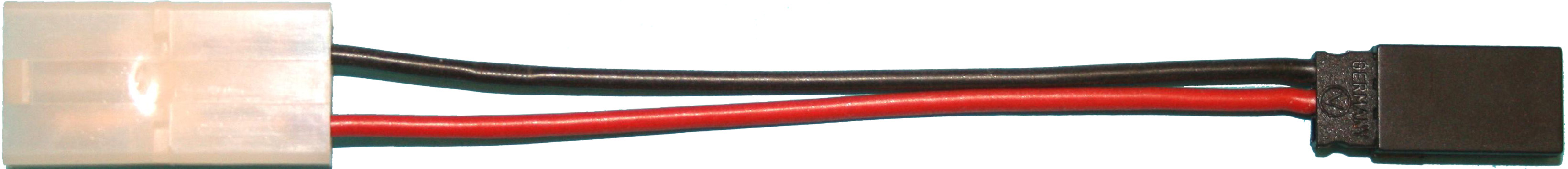 Adapter JST Stecker -> JR-Kupplung |
0,5 mm², Silikon, 10 cm, lose 
- Made in Germany -