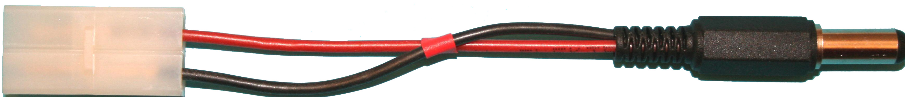 Adapter JST Stecker -> 2,1 mm-Stecker |
Pluspol = innen, 0,5 mm², Silikon, 10 cm, lose 
- Made in Germany -