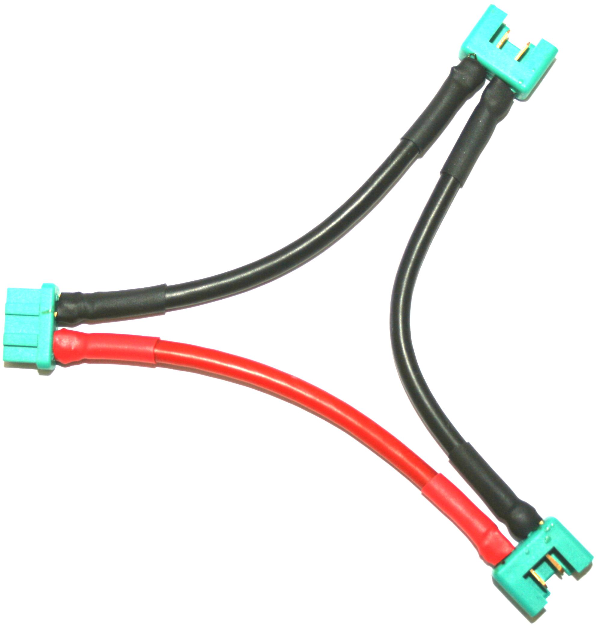 2 x Hochstromstecker grün seriell ->  |
Doppelkontaktbuchse grün, 
4,0 mm², Silikon, 15 cm, lose 
2 Akkus mit HST in Reihe auf eine Buchse 
- Made in Germany -