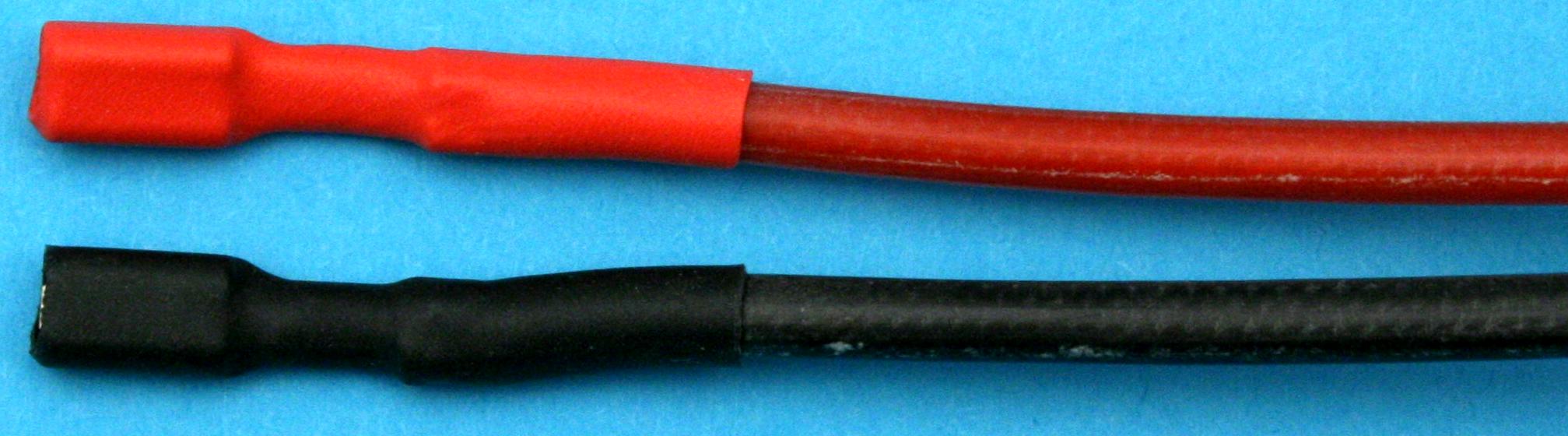 Akkukabel 2,8 mm Flachstecker |
1,5 mm², Silikonlitze, 30 cm, lose 
- Made in Germany -