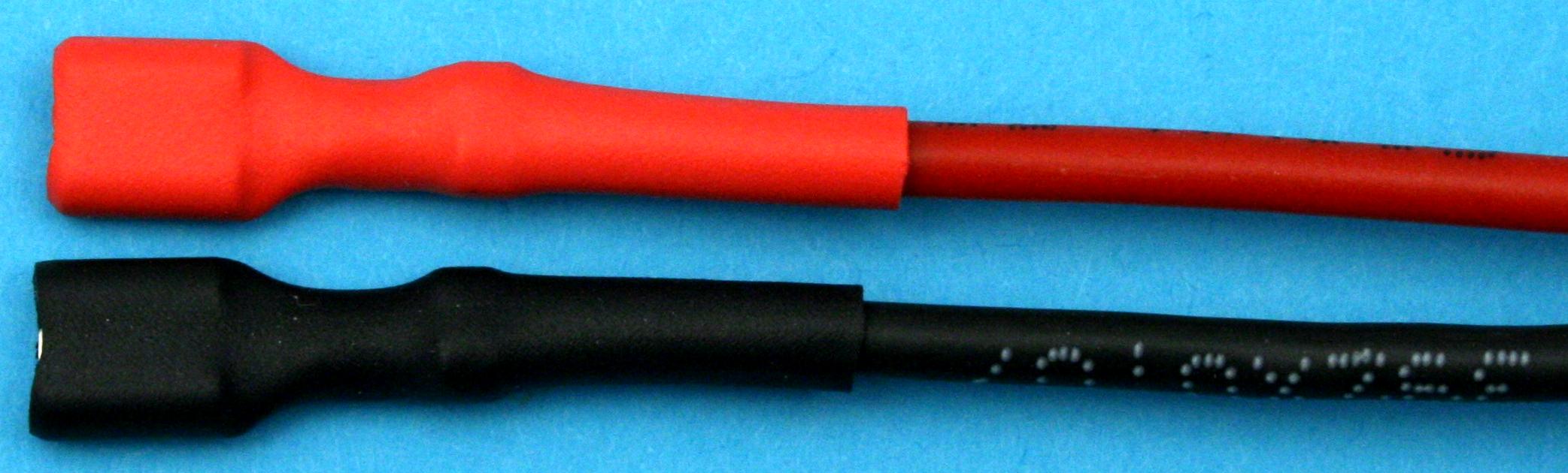 Akkukabel 4,8 mm Flachstecker |
1,5 mm², Silikonlitze, 30 cm, lose 
- Made in Germany -