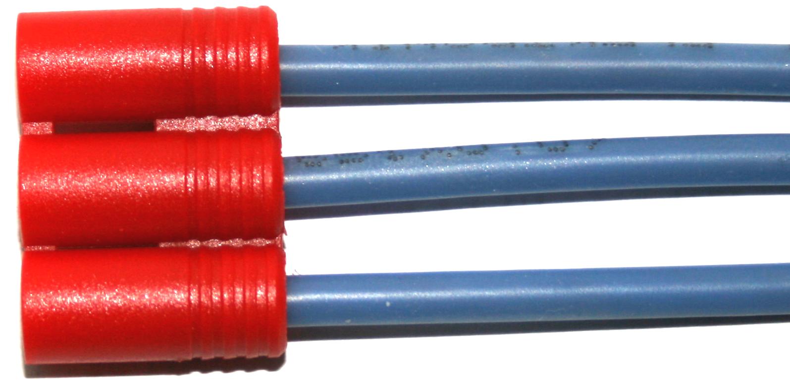Anschlusskabel für Brushlessmotoren |
20 cm (Stecker), 2,5 mm², mit 3,5 mm Stecker
vergoldet, Silikon, (rot, schwarz, gelb), lose
 - Made in Germany -