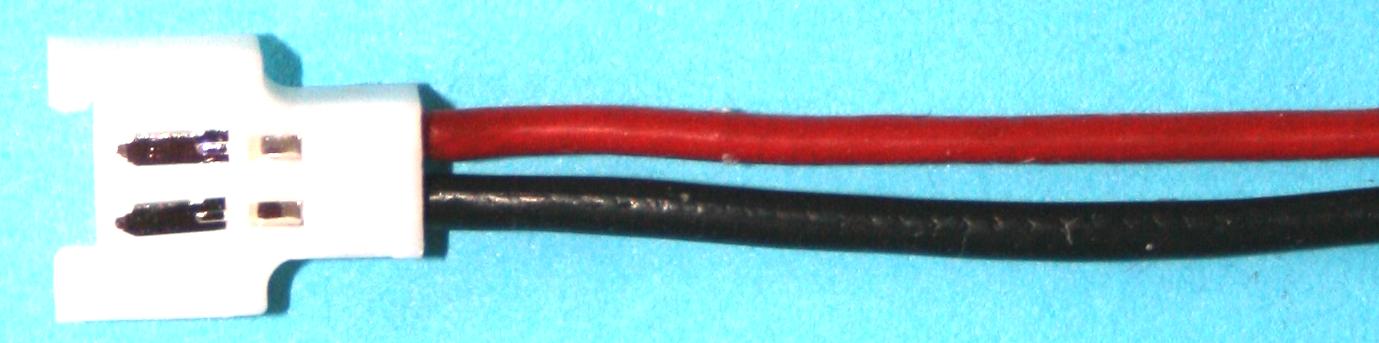 Akkugegenkabel wie Walkera, 1S, verpolt 
0,25 mm², PVC, 10 cm, lose
Achtung, Polarität prüfen, da zwei Versionen im Umlauf!