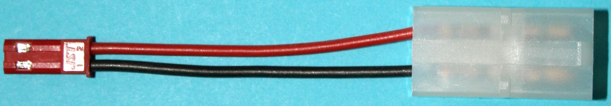 Adapter BEC-Buchse -> JST-Stecker |
0,5 mm², Silikon, 10 cm, lose 
- Made in Germany -