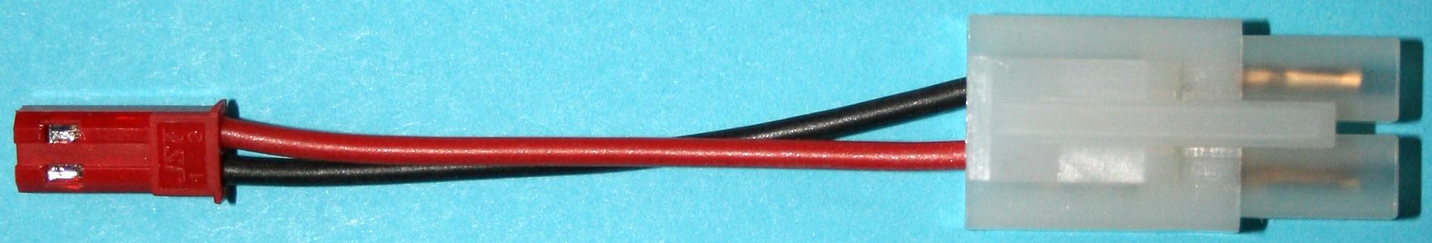 Adapter BEC-Buchse -> JST-Buchse |
0,5 mm², Silikon, 10 cm, lose 
- Made in Germany -