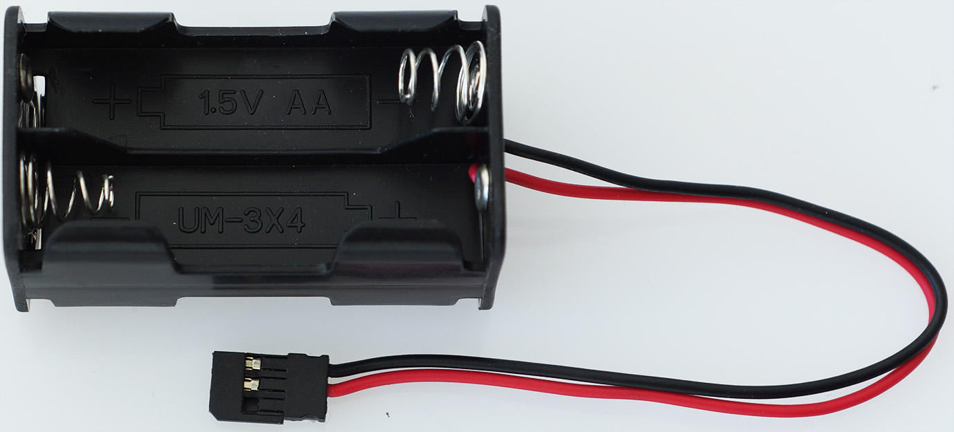Akkubox Futaba, 4 Mignonzellen im Würfel |
0,14 mm², PVC, 9 cm, lose
