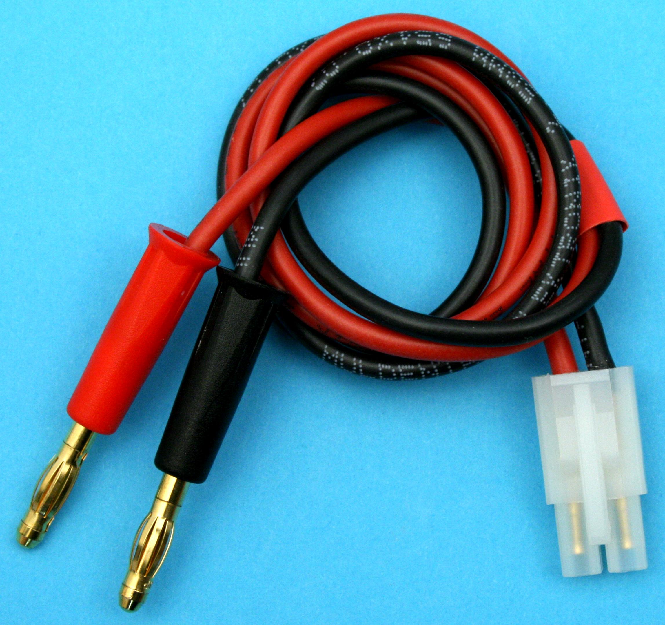 JST-Akkuladekabel mit JST-Buchse |
mit stapelbarem 4-mm-Laborstecker
AWG 14, Silikon, 300 mm, lose
