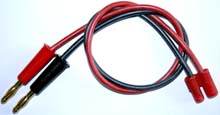 3,5-mm-Akkuladekabel |
Buchse Minuspol schw., Stecker Pluspol  rot, 
2,5 mm², Silikon, 50 cm, lose 
- Made in Germany -