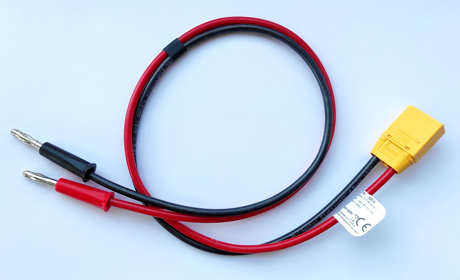Ladekabel mit XT 90 Stecker |
4,0 mm², Silikon, 500 mm, lose
- Made in Germany -