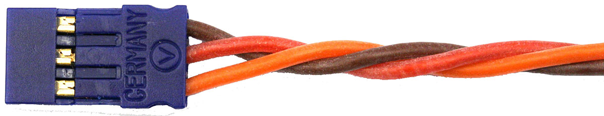Auslaufartikel!
Servoanschlusskabel JR, 0,14 mm² |
Silikon, 100 cm, verdrillt, lose
BLUE-LINE-SILIKON - Made in Germany -