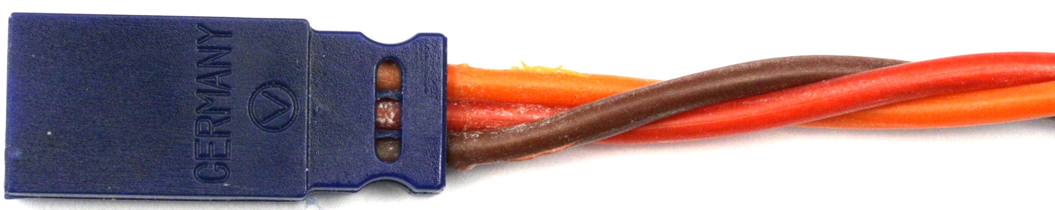 Servogegenkabel JR, 0,50 mm² |
Silikon, 300 mm, verdrillt, lose
BLUE-LINE-SILIKON - Made in Germany -