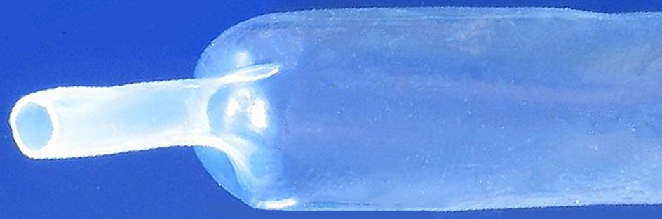 PTFE-Schrumpfschlauch 19,05 mm |
transparent, lose, 1,22 m,  
selbst verlöschend, Rate 4:1