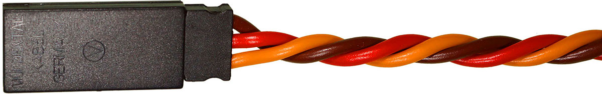 Servogegenkabel JR, verdrillt |
0,34 mm², PVC, 10 cm, verpackt
- Made in Germany -