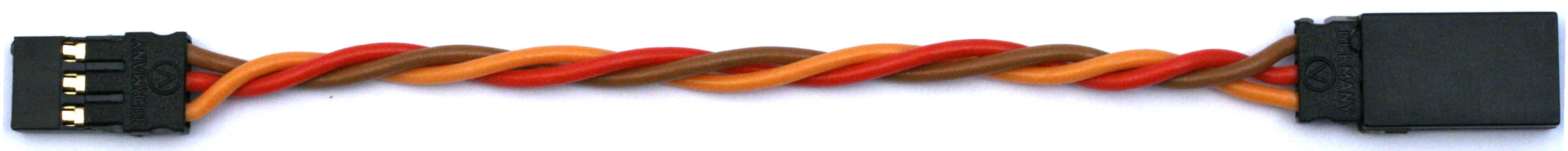 Verlängerungskabel JR, verdrillt |
0,35 mm², PVC, 10 cm, verpackt 
- Made in Germany -