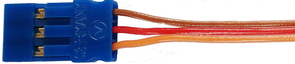 Servoanschlusskabel JR, 100 cm |
0,14 mm², PVC, flach, verpackt
BLUE-LINE-PVC - Made in Germany -