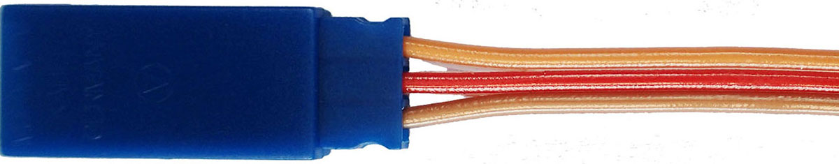 Servogegenkabel JR, 30 cm |
0,25 mm², PVC, flach, verpackt
BLUE-LINE-PVC - Made in Germany -