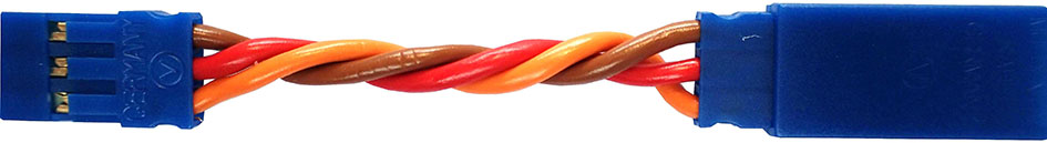 Servoverlängerungskabel JR, 35 cm |
0,50 mm², PVC, verdrillt, verpackt
BLUE-LINE-PVC - Made in Germany -