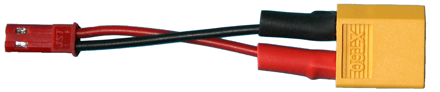 Adapter BEC-Buchse auf XT60-Stecker | 
0,5 mm², Silikon, 7 cm, verpackt 
- Made in Germany -