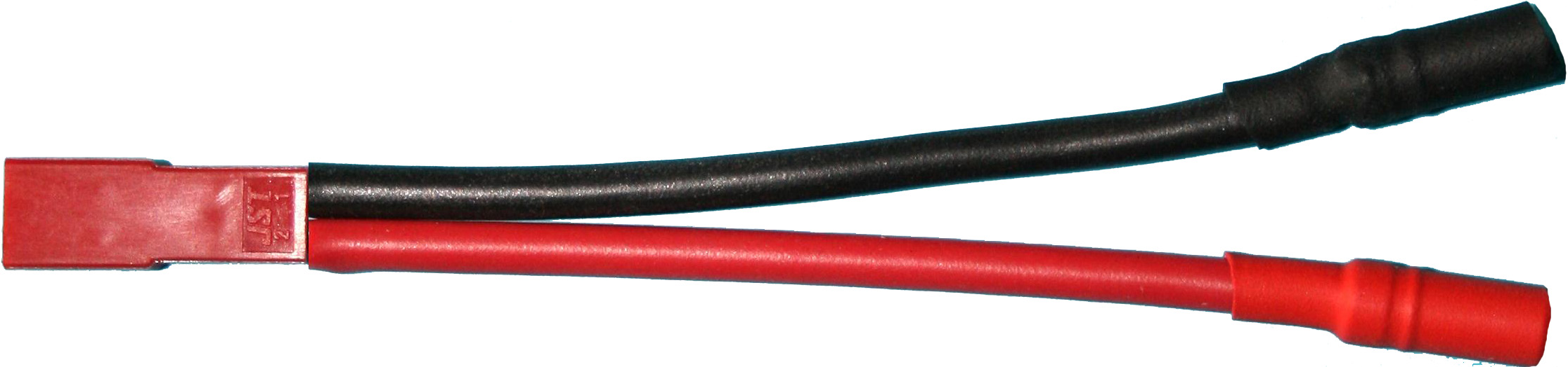 Adapter BEC-Stecker auf 3,5 mm Buchse/Bu. | 
0,5 mm², Silikon, 7 cm, verpackt
- Made in Germany -