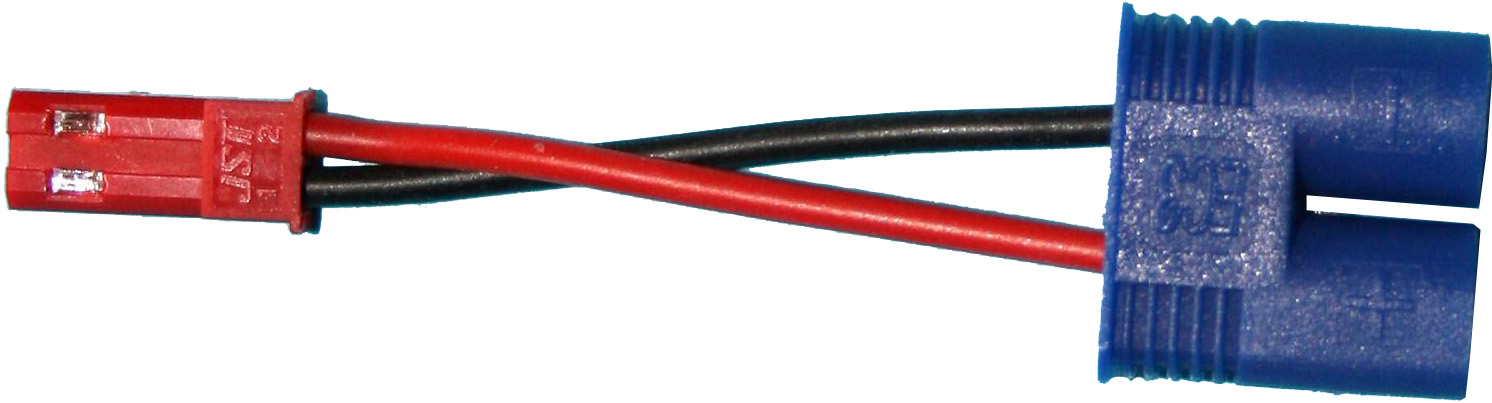Adapter BEC-Buchse auf EC3-Stecker | 
0,5 mm², Silikon, 7 cm, verpackt
- Made in Germany -