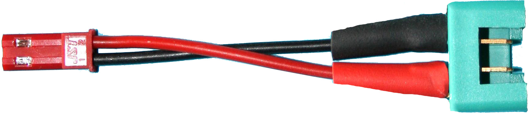 Adapter BEC-Buchse auf MPX-Stecker | 
0,5 mm², Silikon, 7 cm, verpackt
- Made in Germany -