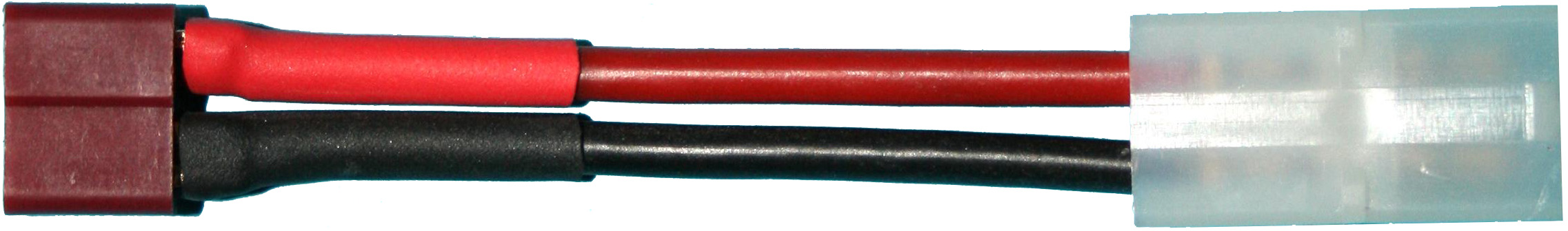 Adapter T-Buchse auf JST-Stecker | 
2,5 mm², Silikon, 7 cm, verpackt
- Made in Germany -