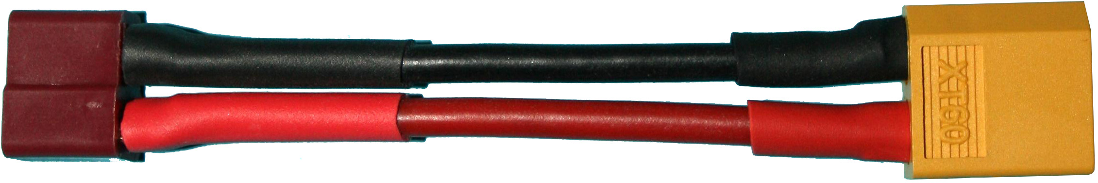 Adapter T-Buchse auf XT60-Stecker |
2,5 mm², Silikon, 4 cm, verpackt