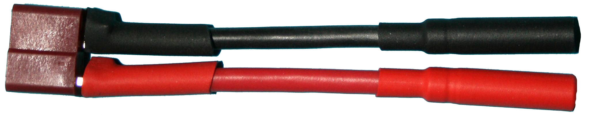 Adapter T-Buchse auf 4 mm Buchse/Buchse | 
2,5 mm², Silikon, 7 cm, verpackt 
- Made in Germany -