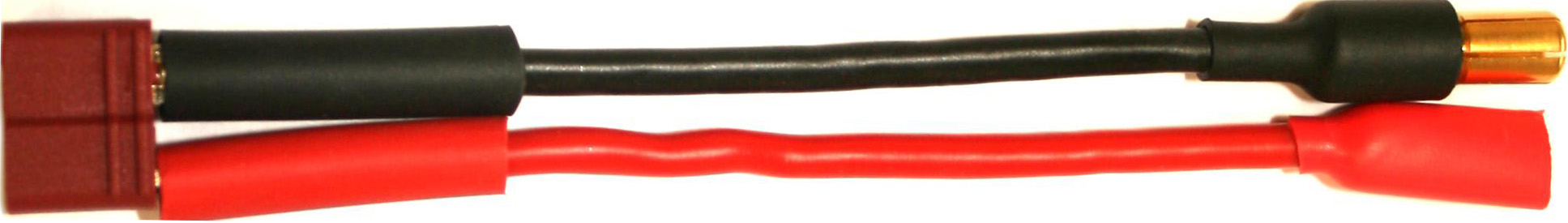 Adapter T-Buchse auf 5,5mm Buchse/Stecker | 
2,5 mm², Silikon, 7 cm, verpackt
- Made in Germany -