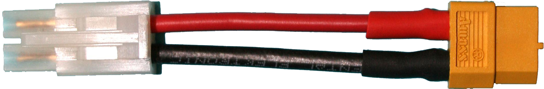 Adapterkabel JST-Buchse auf XT60-Buchse | 
2,5 mm², Silikon, 7 cm, verpackt