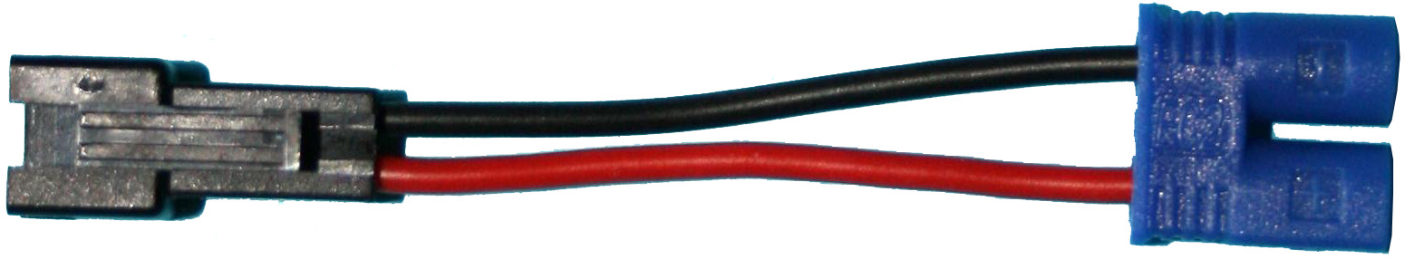 Adapter Slowflyer-Stecker auf EC2-Stecker |
0,25 mm², Silikon, 7 cm, verpackt
- Made in Germany -