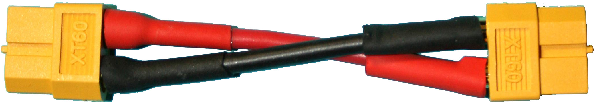 Adapterkabel XT60-Buchse auf XT60-Buchse |
2,5 mm², Silikon, 7 cm, verpackt
- Made in Germany -
