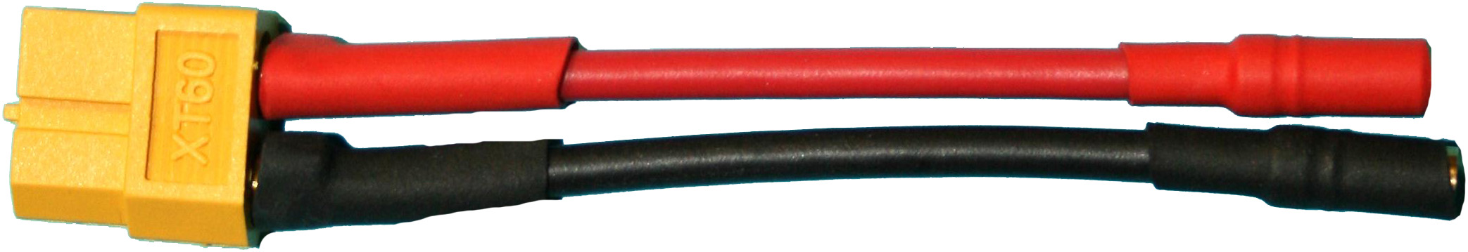 Adapter XT60-Buchse auf 3,5 mm Buchse/Bu. |
2,5 mm², Silikon, 7 cm, verpackt
- Made in Germany -
