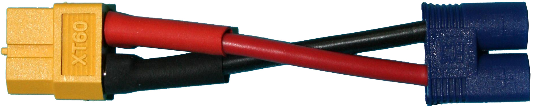 Adapterkabel XT60-Buchse auf EC3-Stecker |
2,5 mm², Silikon, 7 cm, verpackt