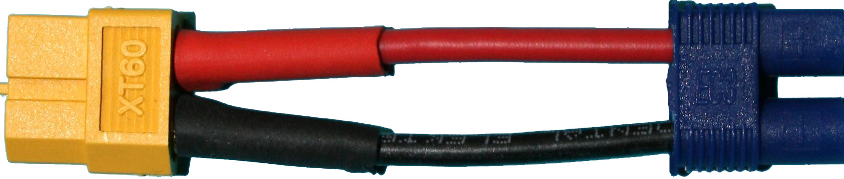 Adapterkabel XT60-Buchse auf EC3-Buchse |
2,5 mm², Silikon, 7 cm, verpackt
- Made in Germany -