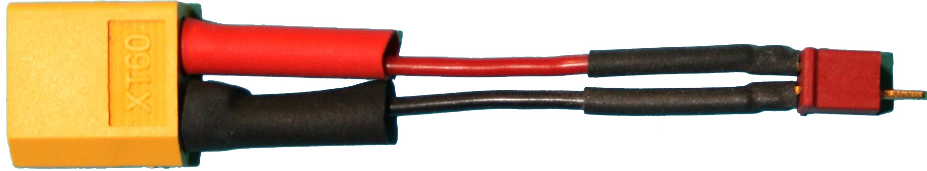 Adapterkabel XT60-Stecker auf Micro-Buchse |
0,5 mm², Silikon, 7 cm, verpackt
- Made in Germany -
