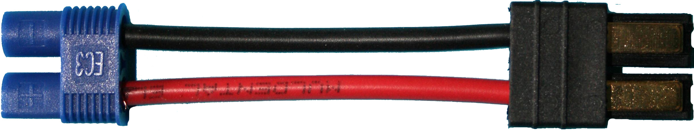 Adapterkabel EC3-Buchse auf TRX-Stecker |
2,5 mm², Silikon, 7 cm, verpackt