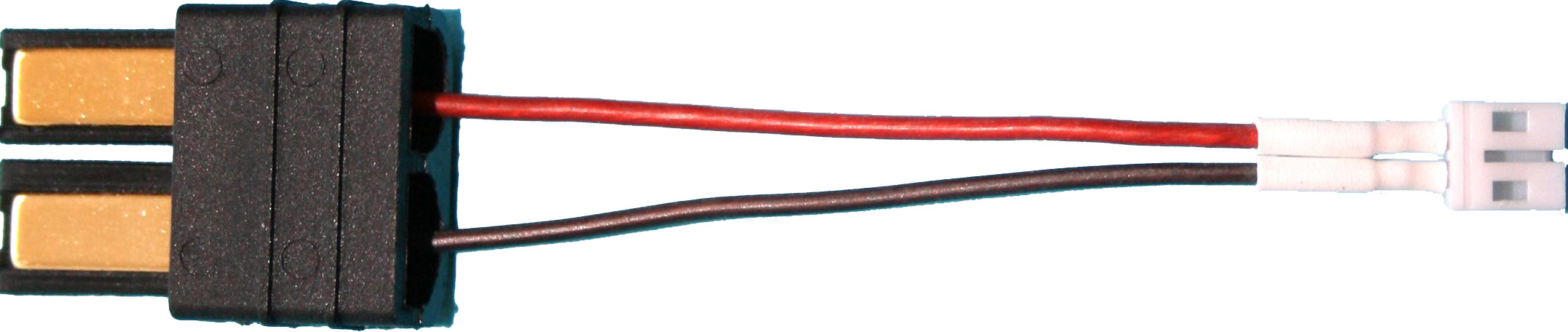 Adapterkabel TRX-Stecker auf PH2-Stecker |
0,25 mm², Silikon, 7 cm, verpackt
- Made in Germany -