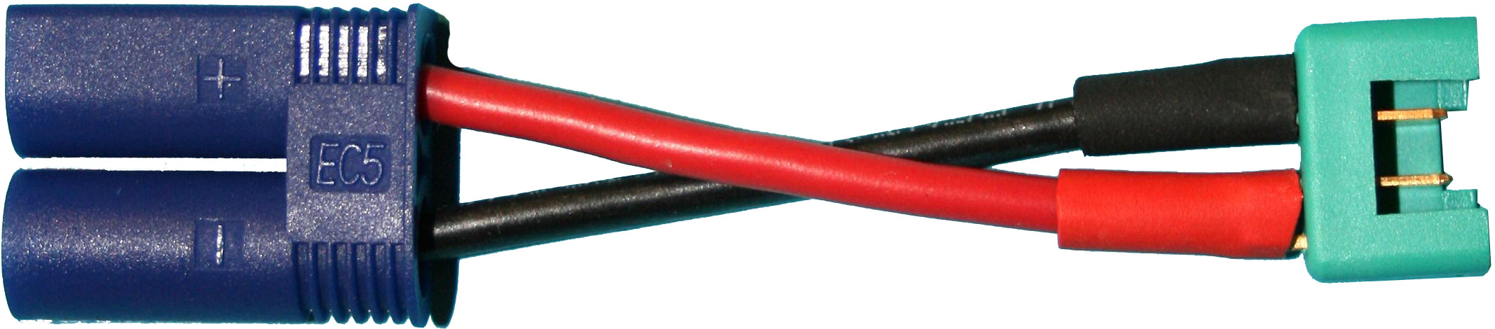 Adapterkabel EC5-Stecker auf MPX-Stecker |
4,0 mm², Silikon, 7 cm, verpackt
- Made in Germany -