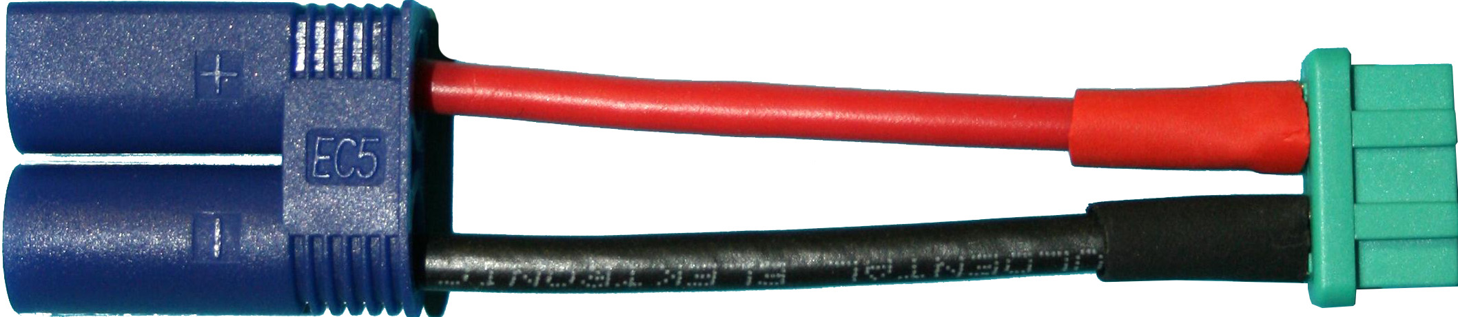 Adapterkabel EC5-Stecker auf |
MPX-Doppelkontaktbuchse
4,0 mm², Silikon, 7 cm, verpackt
- Made in Germany -