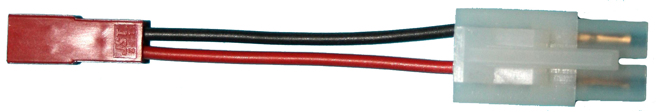 Adapter BEC-Stecker -> JST-Buchse |  
0,5 mm², Silikon, 7 cm, lose 
- Made in Germany -