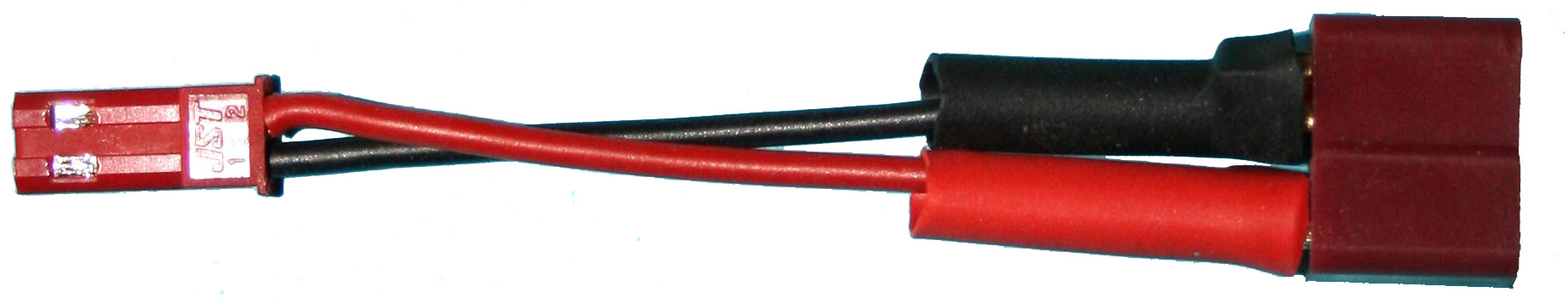 Adapter BEC-Buchse auf T-Buchse |  
0,5 mm², Silikon, 7 cm, lose 
- Made in Germany -