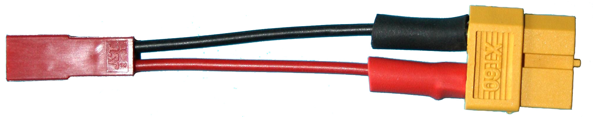 Adapter BEC-Stecker auf XT60-Buchse | 
0,5 mm², Silikon, 7 cm, lose 
- Made in Germany -