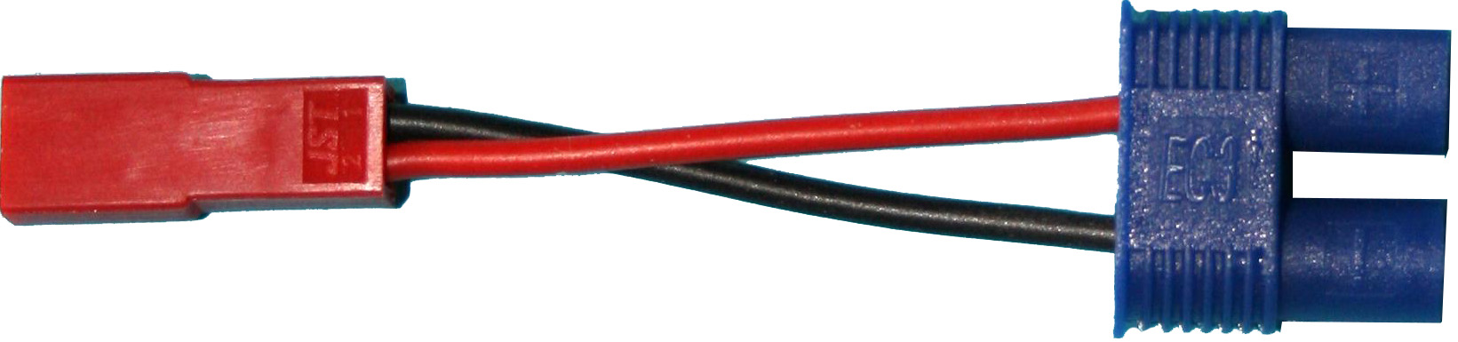 Adapter BEC-Stecker auf EC3-Buchse |  
0,5 mm², Silikon, 7 cm, lose 
- Made in Germany -