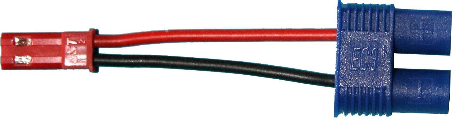 Adapter BEC-Buchse auf EC3-Buchse |
0,5 mm², Silikon, 7 cm, lose 
- Made in Germany -