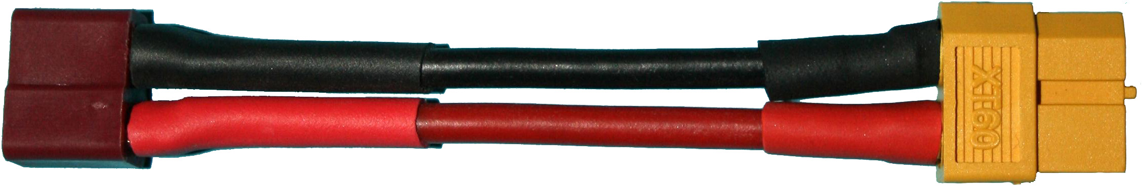 Adapter T-Buchse auf XT60-Buchse |  
2,5 mm², Silikon, 7 cm, lose 
- Made in Germany -