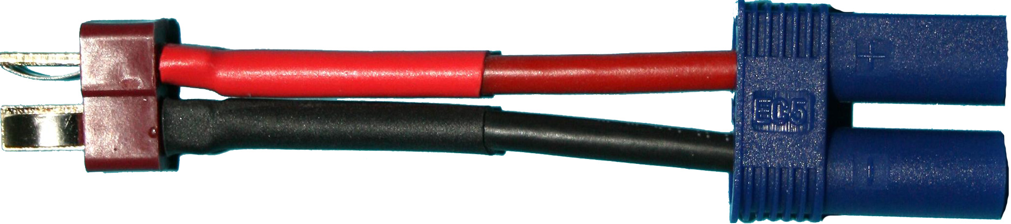Adapter T-Stecker auf EC5-Buchse |  
2,5 mm², Silikon, 7 cm, lose 
- Made in Germany -