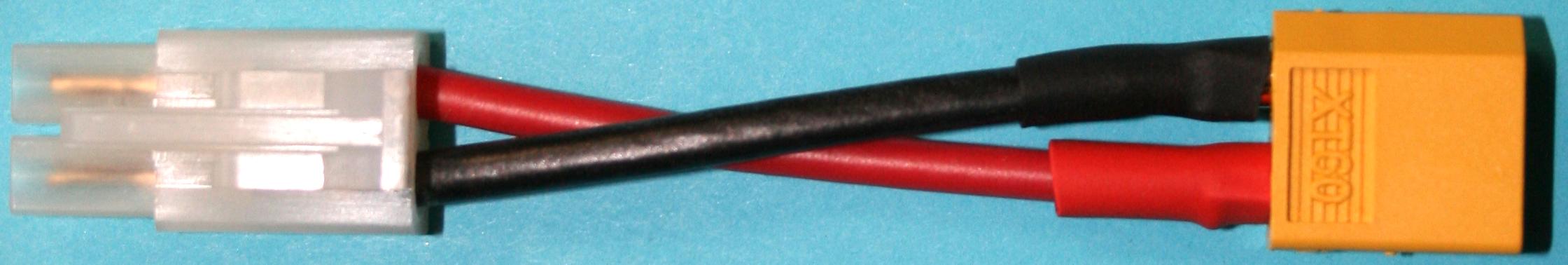 Adapterkabel JST-Buchse auf XT60-Stecker | 
2,5 mm², Silikon, 7 cm, lose 
- Made in Germany -